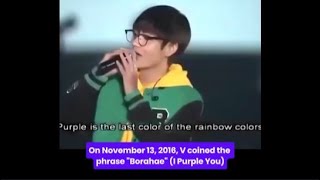 History of Borahae BTS I Purple You [upl. by Locklin]