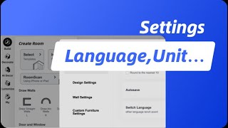 Settings for Language Units and Preferences in Homestyler [upl. by Krissie555]