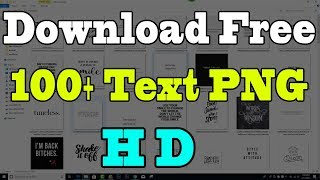 Download Free 100 HD PNG Text in One Click Zip File for Your Editing Work [upl. by Burford]