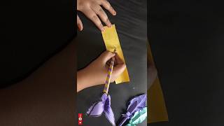 Easy paper craft for beginners easy to easy craft 💜💡🦋 craft ytshorts artandcraft [upl. by Keram]