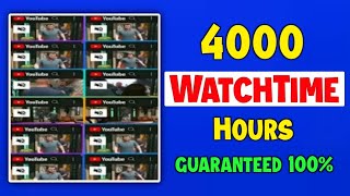 How To Increase Watchtime On YouTube  Free Watchtime Software  watch time kaise badhaye [upl. by Uchish100]