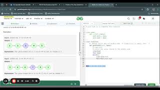 Finding Middle element in a linked list [upl. by Pinckney]