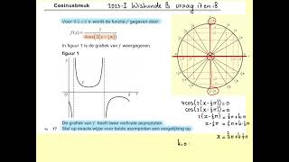 2023I Cosinusbreuk vraag 17 en 18 Havo wiskunde B [upl. by Suzann]