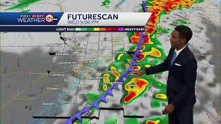 Kansas City weather Severe storms possible this week [upl. by Notgnirra465]