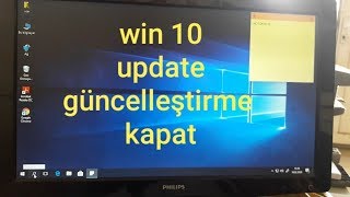 Windows 10 update kapatma win 10 güncelleme kapatma Turn off Win 10 update [upl. by Aubry]