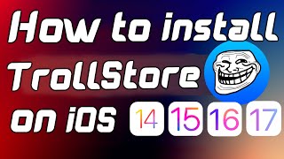 How to Install TrollStore on iOS 14  17 [upl. by Babara961]