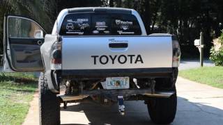 Tacoma 40 Exhaust  Flowmaster 40 Series  Magnaflow Tips  KampN CAI [upl. by Orlan]