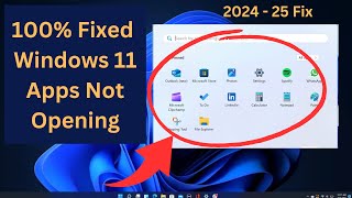 ✅ Updated Fix 202425 How To Fix Windows 11 Apps Not Opening  Solve Apps Problems [upl. by Yawnoc542]