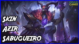 Skin Azir Sabugueiro Voz PTBR HD [upl. by Ikcaj]