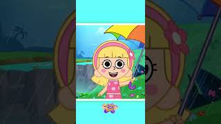 Baarish Aayi ☔⚡ Part 1 shorts hindirhymes nurseryrhymes balgeet baarish [upl. by Rehpatsirhc]