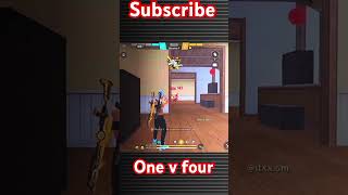 One V forur ytshorts freefireclips Onevfour shadowff ffshorts viral ff freefirevideos [upl. by Ahsemat521]