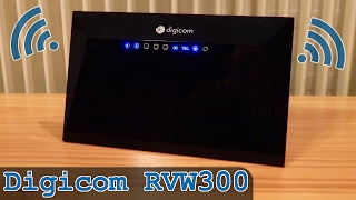 Digicom RVW300 Modem Router ADSL2 VDSL WiFi USB 20  Unboxing  Full Configuration  Test [upl. by Aneehsal]