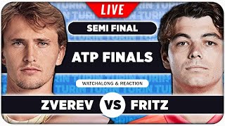 ZVEREV vs FRITZ • ATP Finals 2024 SF • LIVE Tennis Watchalong Stream [upl. by Tripp]