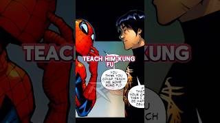 SpiderMan Learns Kung Fu From ShangChi shorts [upl. by Mairym129]