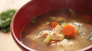 Easy Matzo Ball Soup Recipe  KIN EATS [upl. by Montagu]