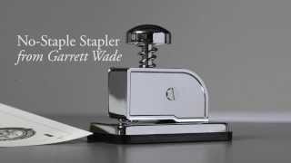 NoStaple Stapler silent video [upl. by Eniortna]