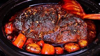 Slow Cooker Sunday Pork Roast Recipe  How to make pork pot roast [upl. by Emelun]