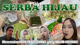 MAKAN SERBA WARNA HIJAU✅ TERNYATA BANYAK KUE WARNA INI 💚 [upl. by Nilyak]