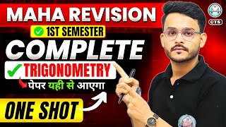 🔴ONE SHOT  MATHEMATICS1ST  COMPLETE TRIGNOMETRY  NEW SYLLABUS  BYANURAG SIR [upl. by Nrojb425]