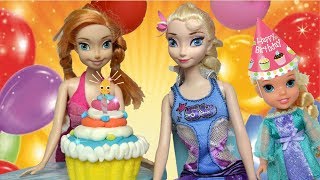 Elsas Birthday Party Surprise from Anna A special wish Funny Party Games Disney Princesses Dolls [upl. by Laurianne]