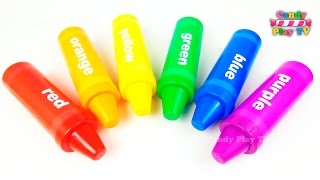 Learn Names Animals amp Animal Sounds with Pencil Surprises Toys  Learn Colors with Crayons Surprises [upl. by Sira]