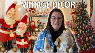 Vintage Christmas Home Decor Tour 2024 [upl. by Naened598]