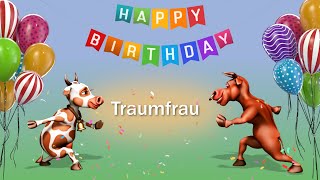 Geburtstagslied für eine Traumfrau Happy Birthday To You Traumfrau Lustiges Geburtstags Video [upl. by Yreffej]