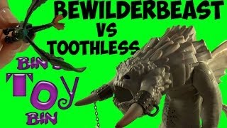 Toothless Battles the BEWILDERBEAST How To Train Your Dragon 2 Toy Review by Bins Toy Bin [upl. by Ayikur]