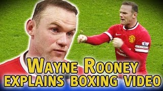 Wayne Rooney explains video of him boxing Phil Bardsley amp Louis van Gaal calls media ridiculous [upl. by Knapp222]