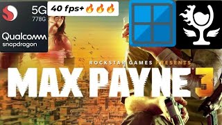 horizon emu vs winlator 713 frost v1  max Payne 3  on Android Snapdragon 778g855 [upl. by Leahey166]