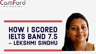 Camford IELTS Trivandrum  Lekshmi S scores IELTS BAND 75 with Reading 85 amp 7 each in W S and L [upl. by Aysahc]