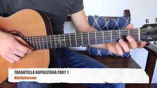 Tarantella Napoletana  Fingerstyle Guitar Lesson Fingerstyle Tutorial [upl. by Ailuj]