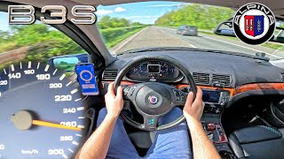 2004 BMW ALPINA B3 S E46 does 260KMH on AUTOBAHN [upl. by Hayyikaz]