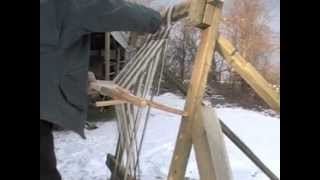 Building a WarpWeighted Loom Part II [upl. by Macilroy607]