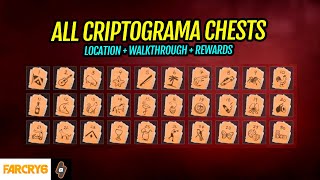 All Criptograma Chests and Criptograma Chart in Far Cry 6 Locations  Walkthrough  Rewards [upl. by Nodnarbal]