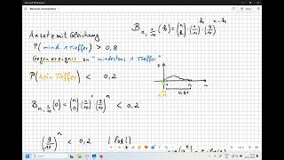 02 Binomialverteilung Die 3 x quotmindestensquot Aufgabe [upl. by Kernan]