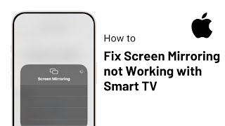 How to Fix Screen Mirroring not Working iPhone to Smart TV [upl. by Fita]