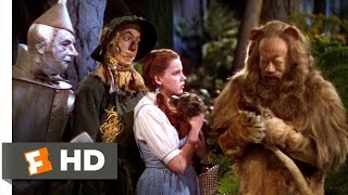 The Cowardly Lion  The Wizard of Oz 68 Movie CLIP 1939 HD [upl. by Katerina]