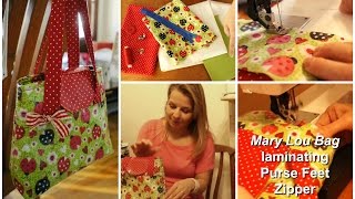 How to sew a Handbag  Step by step Tutorial  Sewing Pattern Mary Lou Pattern  Frocks amp Frolics [upl. by Jeaz347]