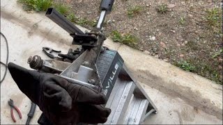 Welding up go kart axles [upl. by Pomeroy]