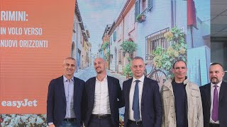 EasyJet sbarca allaeroporto di Rimini voli per Londra e Basilea [upl. by Dickie]