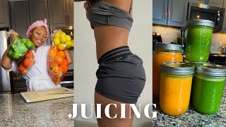 JUICING FOR BEGINNERS Weight Loss Detox amp Clear Skin  Benefits  Juice Recipes [upl. by Bonnette]