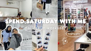 𖹭 spend saturdays with me  college on weekends ᪲᪲᪲  buy gifts  photobox with friends ₊⊹ᰔ 📚🛍🎞 [upl. by Rasure]