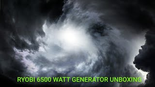 Unboxing Ryobi 6500 watt generator day before Hurricane Laura [upl. by Werdna613]