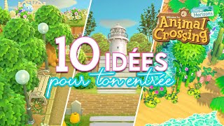 10 IDÉES DÉCO POUR LENTRÉE DE TON ÎLE🌼 ANIMAL CROSSING NEW HORIZONS [upl. by Gualterio]