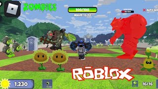 I made a map that looks like a garden defense game Zombie Attack Roblox Make your own [upl. by Canice]