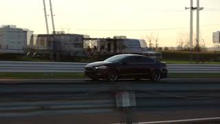 Fast Ford Fusion Sport 14 Mile Drag Race Passes [upl. by Tyika]