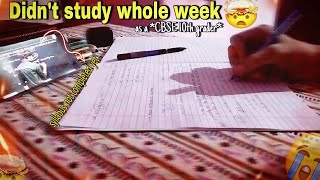 Didnt study whole week 😱  as a CBSE 10th grader 🎧  Boards are near 🥲  10thgraderstudyvlog [upl. by Karly]