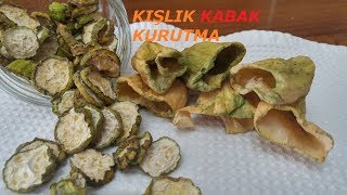 İKİ FARKLI YÖNTEM İLE KIŞLIK KABAK KURUTMASI [upl. by Sirrom]