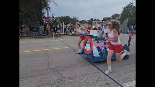 Stewardson 150th Celebration Bed Races [upl. by Arreit]